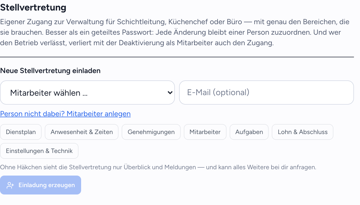 Zugang mit Augenmaß
